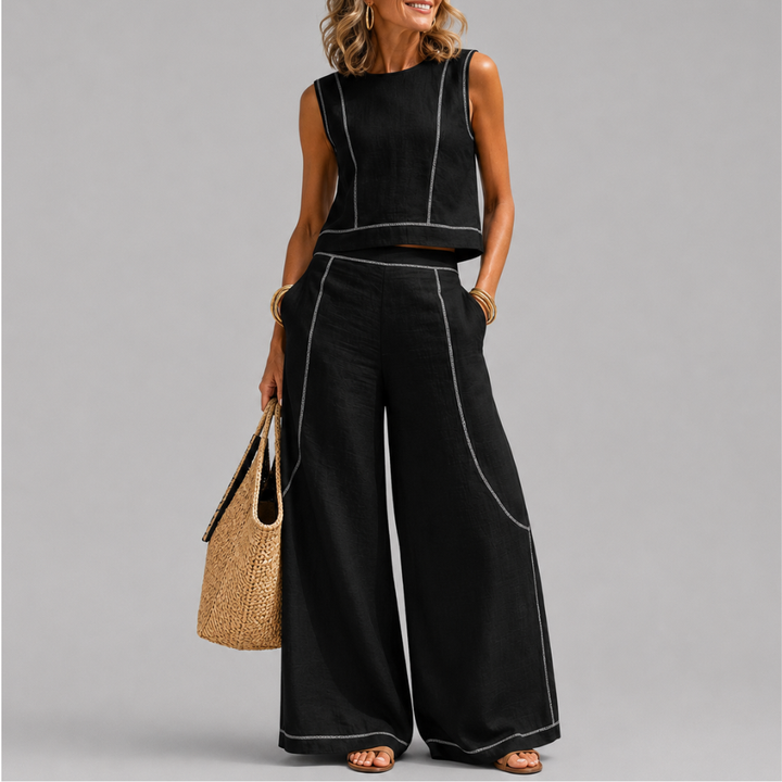 Harper | Linen Contrast Set