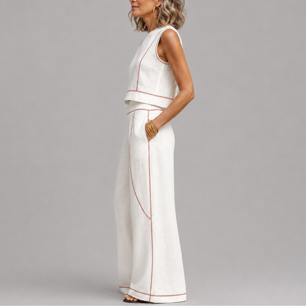 Harper | Linen Contrast Set