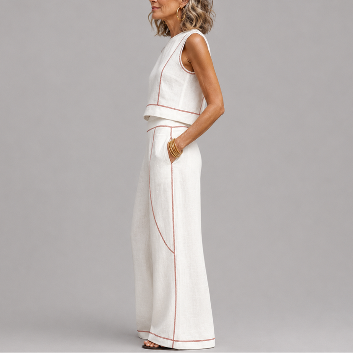 Harper | Linen Contrast Set