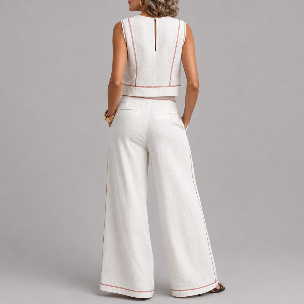 Harper | Linen Contrast Set