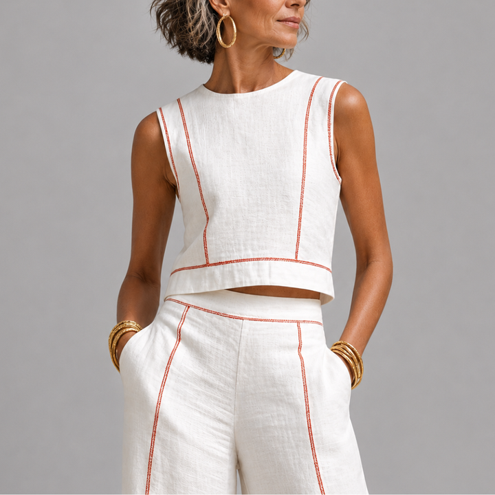 Harper | Linen Contrast Set