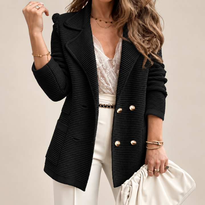 Maya | Women’s Double-Breasted Knit Blazer