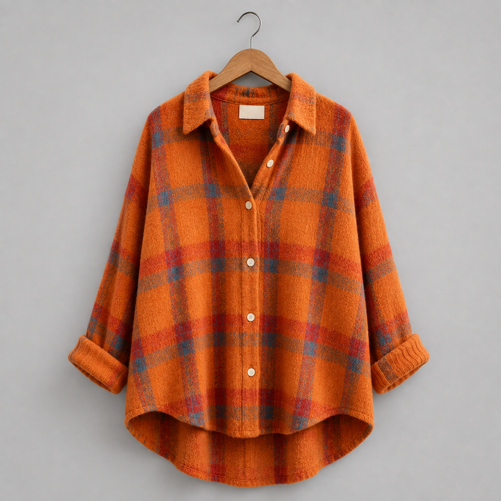 Tesa Plaid Knit Cardigan