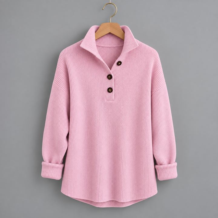 V-Neck Polo Jumper for Women