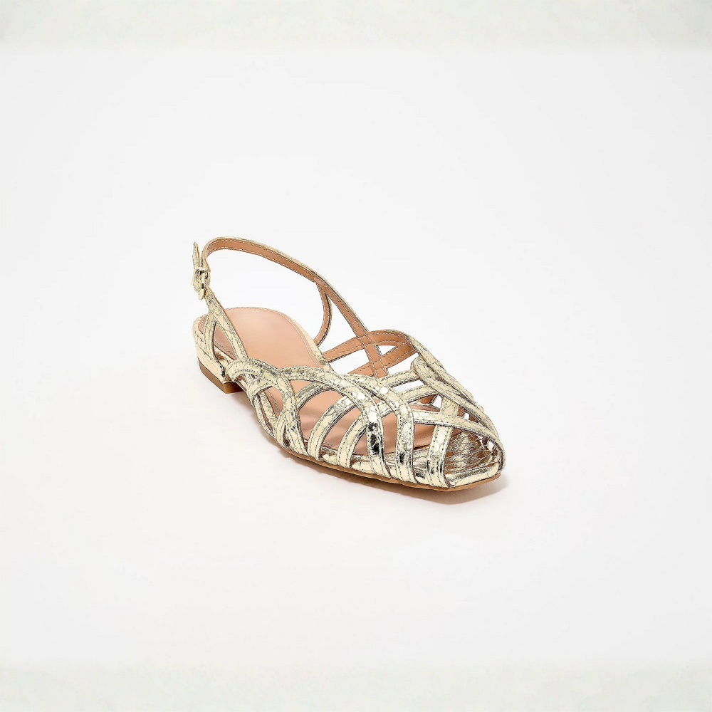 Aria Braided Leather Slingback Flats – Effortless Summer Comfort, All Day