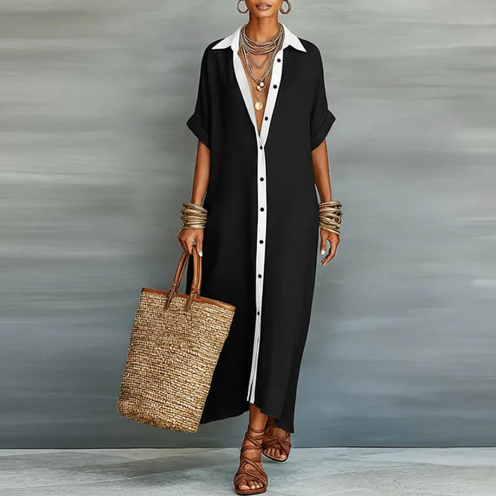 Agnes Linen Long Shirt Sundress