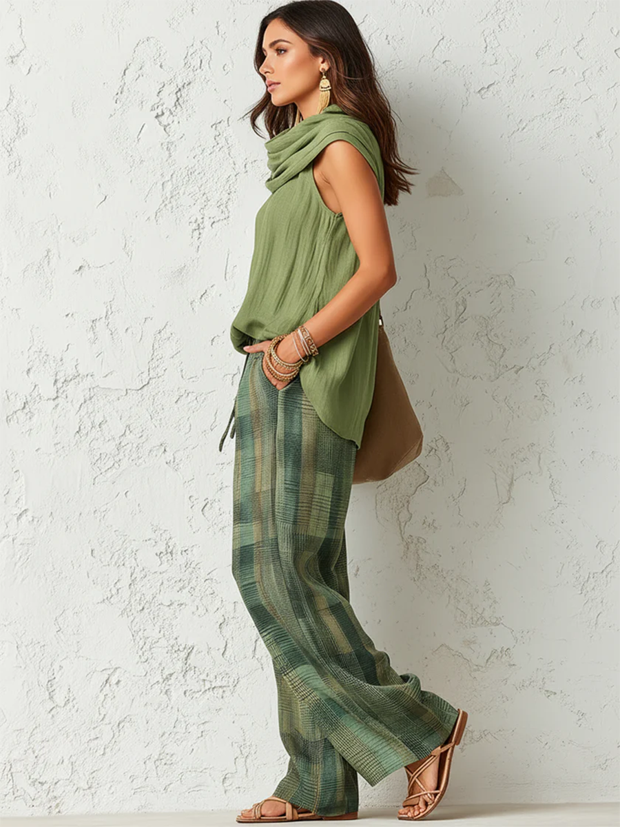 Noor | Easy Wide-Leg Two Piece Set