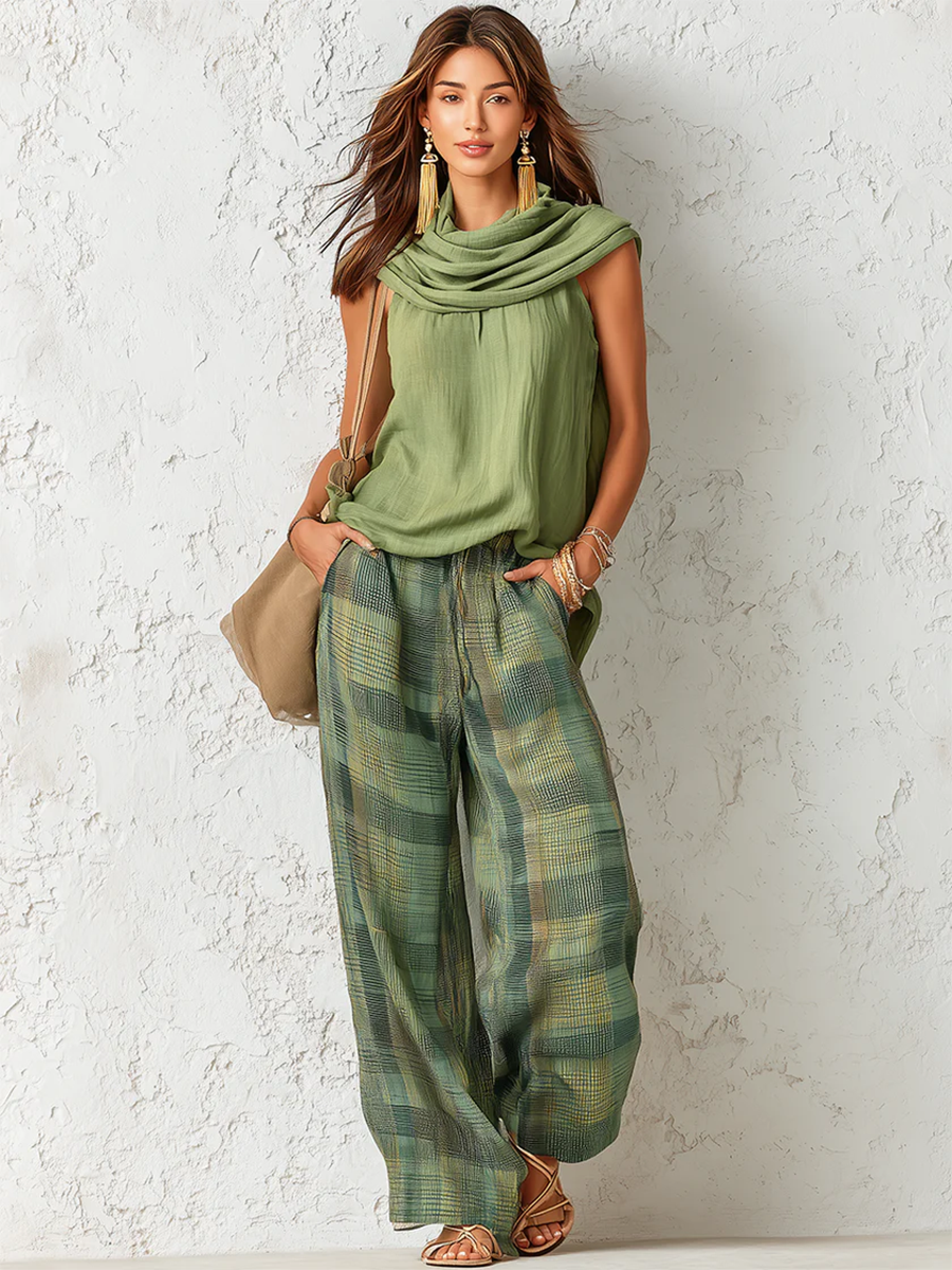Noor | Easy Wide-Leg Two Piece Set